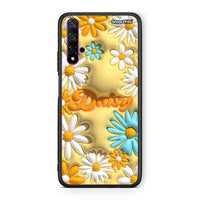 Thumbnail for Huawei Nova 5T Bubble Daisies θήκη από τη Smartfits με σχέδιο στο πίσω μέρος και μαύρο περίβλημα | Smartphone case with colorful back and black bezels by Smartfits