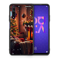 Thumbnail for Θήκη Huawei Nova 5T/Honor 20 Home For Christmas από τη Smartfits με σχέδιο στο πίσω μέρος και μαύρο περίβλημα | Huawei Nova 5T/Honor 20 Home For Christmas case with colorful back and black bezels