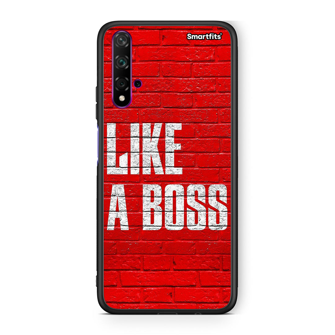 Huawei Nova 5T Like A Boss θήκη από τη Smartfits με σχέδιο στο πίσω μέρος και μαύρο περίβλημα | Smartphone case with colorful back and black bezels by Smartfits