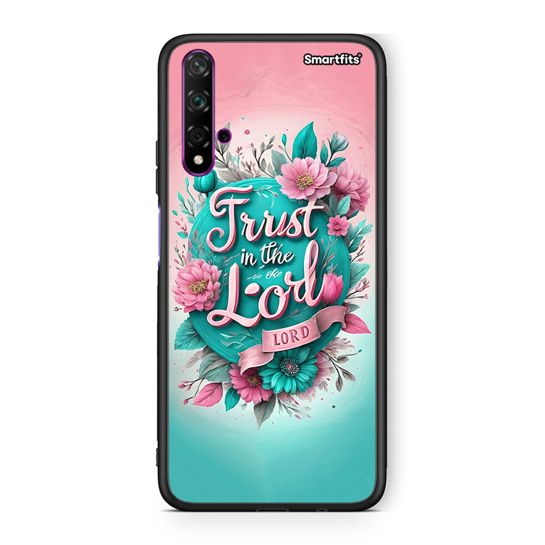 Huawei Nova 5T Lord Trust θήκη από τη Smartfits με σχέδιο στο πίσω μέρος και μαύρο περίβλημα | Smartphone case with colorful back and black bezels by Smartfits