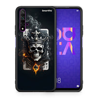 Thumbnail for Θήκη Huawei Nova 5T/Honor 20 Skull King Ace από τη Smartfits με σχέδιο στο πίσω μέρος και μαύρο περίβλημα | Huawei Nova 5T/Honor 20 Skull King Ace case with colorful back and black bezels