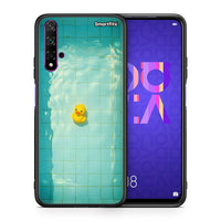 Thumbnail for Θήκη Huawei Nova 5T/Honor 20 Yellow Duck από τη Smartfits με σχέδιο στο πίσω μέρος και μαύρο περίβλημα | Huawei Nova 5T/Honor 20 Yellow Duck case with colorful back and black bezels