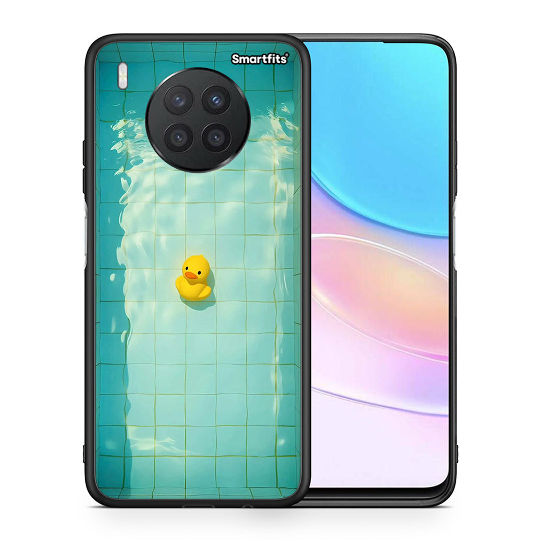 Θήκη Huawei Nova 8i / Honor 50 Lite Yellow Duck από τη Smartfits με σχέδιο στο πίσω μέρος και μαύρο περίβλημα | Huawei Nova 8i / Honor 50 Lite Yellow Duck case with colorful back and black bezels