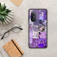 Thumbnail for Purple Aesthetic Collage - Huawei Nova 9 SE θήκη