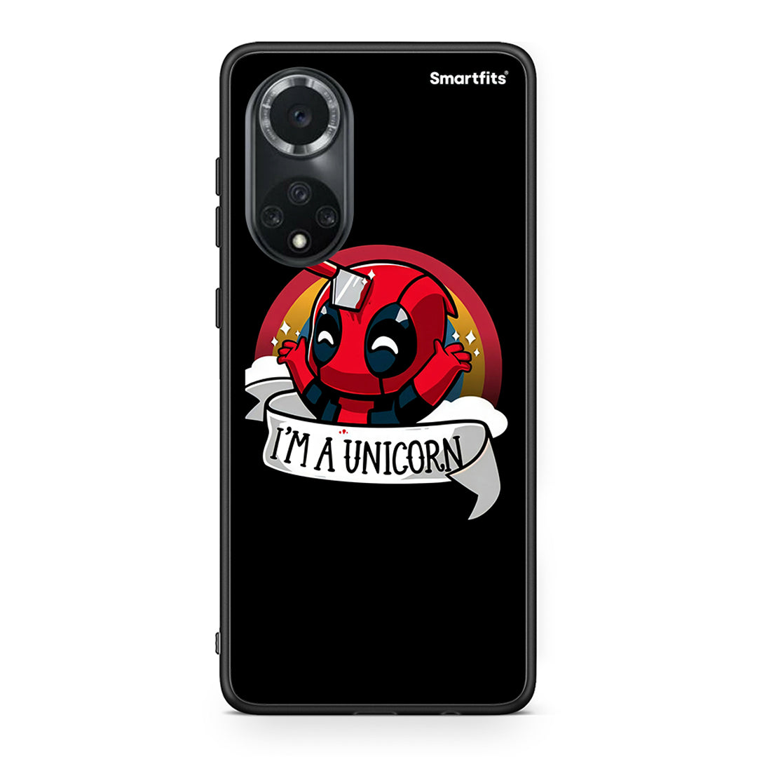 Huawei Nova 9/Honor 50 Unicorn Deadpool θήκη από τη Smartfits με σχέδιο στο πίσω μέρος και μαύρο περίβλημα | Smartphone case with colorful back and black bezels by Smartfits