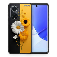 Thumbnail for Θήκη Huawei Nova 9/Honor 50 Yellow Daisies από τη Smartfits με σχέδιο στο πίσω μέρος και μαύρο περίβλημα | Huawei Nova 9/Honor 50 Yellow Daisies case with colorful back and black bezels