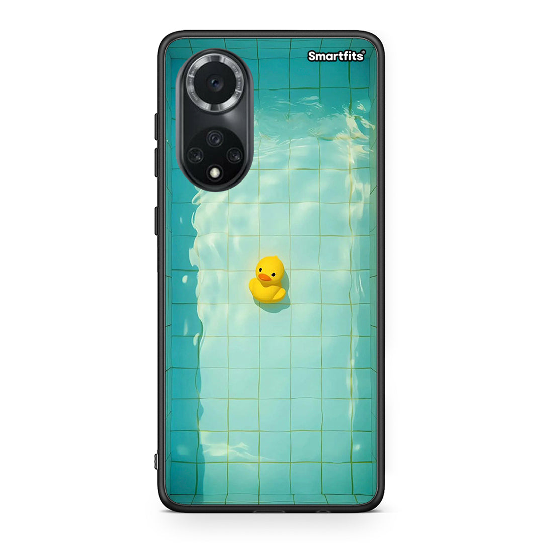 Huawei Nova 9/Honor 50 Yellow Duck θήκη από τη Smartfits με σχέδιο στο πίσω μέρος και μαύρο περίβλημα | Smartphone case with colorful back and black bezels by Smartfits