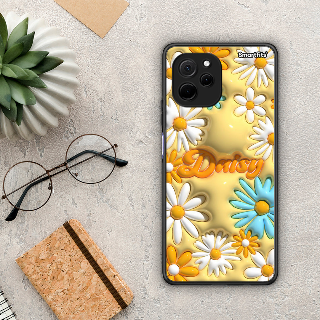 Θήκη Huawei Nova Y61 Bubble Daisies από τη Smartfits με σχέδιο στο πίσω μέρος και μαύρο περίβλημα | Huawei Nova Y61 Bubble Daisies Case with Colorful Back and Black Bezels