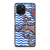 Thumbnail for Θήκη Huawei Nova Y61 Chevron Devilfish από τη Smartfits με σχέδιο στο πίσω μέρος και μαύρο περίβλημα | Huawei Nova Y61 Chevron Devilfish Case with Colorful Back and Black Bezels