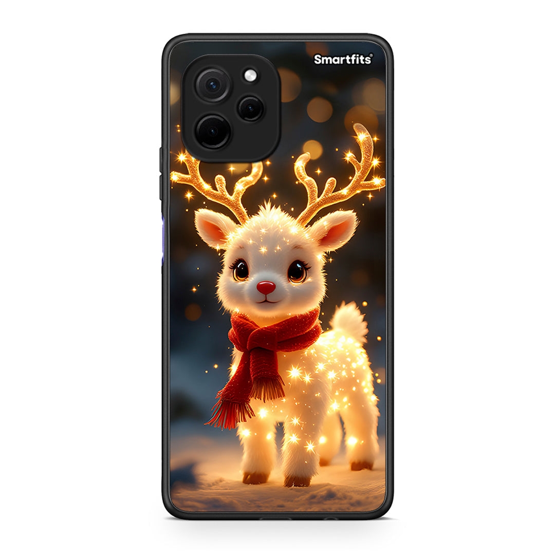 Θήκη Huawei Nova Y61 Christmas Cutie από τη Smartfits με σχέδιο στο πίσω μέρος και μαύρο περίβλημα | Huawei Nova Y61 Christmas Cutie Case with Colorful Back and Black Bezels