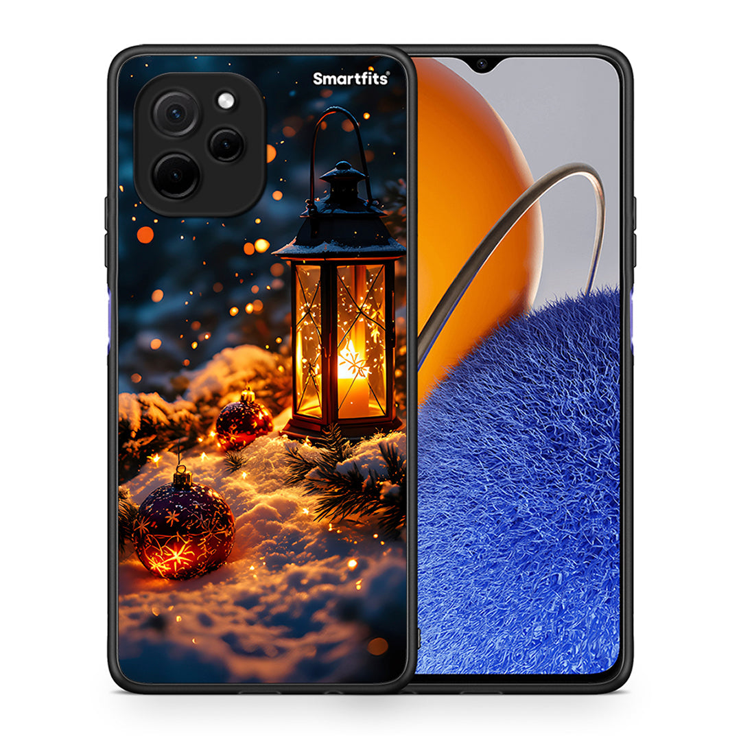 Θήκη Huawei Nova Y61 Christmas Ornaments από τη Smartfits με σχέδιο στο πίσω μέρος και μαύρο περίβλημα | Huawei Nova Y61 Christmas Ornaments Case with Colorful Back and Black Bezels