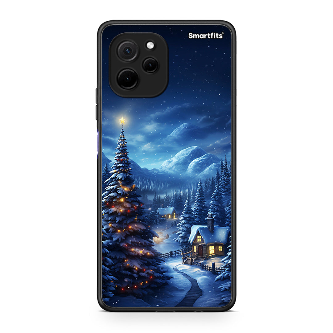 Θήκη Huawei Nova Y61 Christmas Scenery από τη Smartfits με σχέδιο στο πίσω μέρος και μαύρο περίβλημα | Huawei Nova Y61 Christmas Scenery Case with Colorful Back and Black Bezels