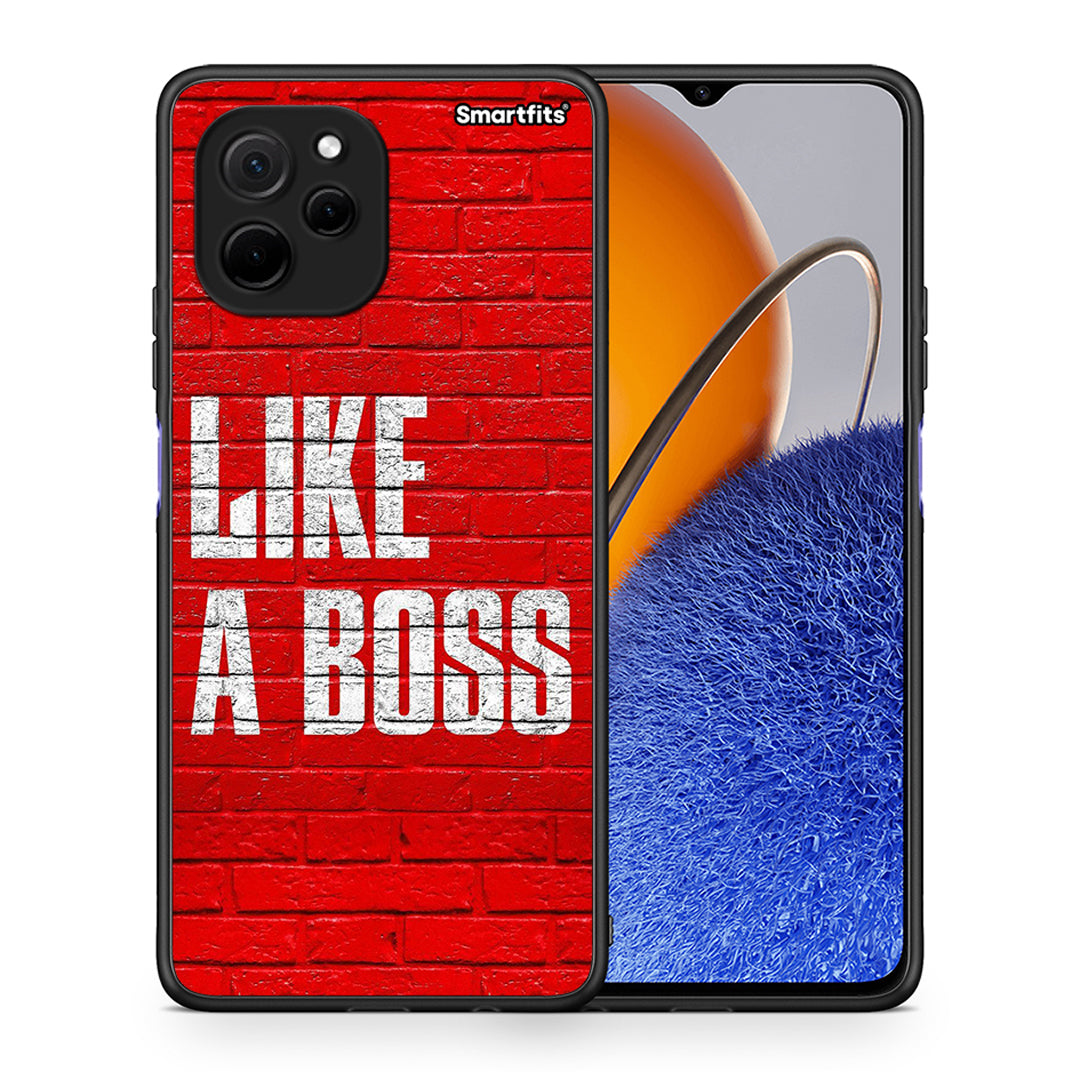 Θήκη Huawei Nova Y61 Like A Boss από τη Smartfits με σχέδιο στο πίσω μέρος και μαύρο περίβλημα | Huawei Nova Y61 Like A Boss Case with Colorful Back and Black Bezels