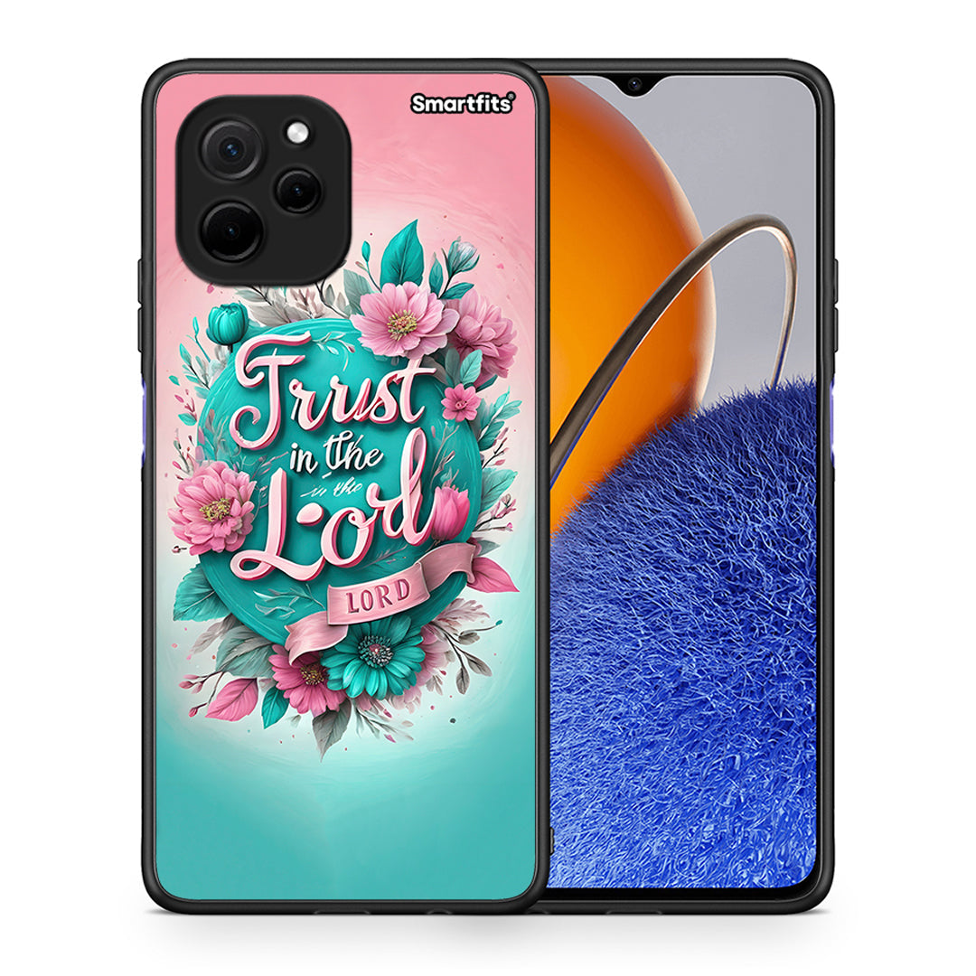 Θήκη Huawei Nova Y61 Lord Trust από τη Smartfits με σχέδιο στο πίσω μέρος και μαύρο περίβλημα | Huawei Nova Y61 Lord Trust Case with Colorful Back and Black Bezels