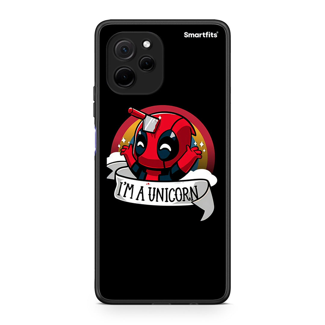 Θήκη Huawei Nova Y61 Unicorn Deadpool από τη Smartfits με σχέδιο στο πίσω μέρος και μαύρο περίβλημα | Huawei Nova Y61 Unicorn Deadpool Case with Colorful Back and Black Bezels