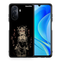 Thumbnail for Θήκη Huawei Nova Y70 Anime Girl από τη Smartfits με σχέδιο στο πίσω μέρος και μαύρο περίβλημα | Huawei Nova Y70 Anime Girl case with colorful back and black bezels