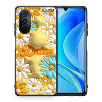 Thumbnail for Θήκη Huawei Nova Y70 Bubble Daisies από τη Smartfits με σχέδιο στο πίσω μέρος και μαύρο περίβλημα | Huawei Nova Y70 Bubble Daisies case with colorful back and black bezels