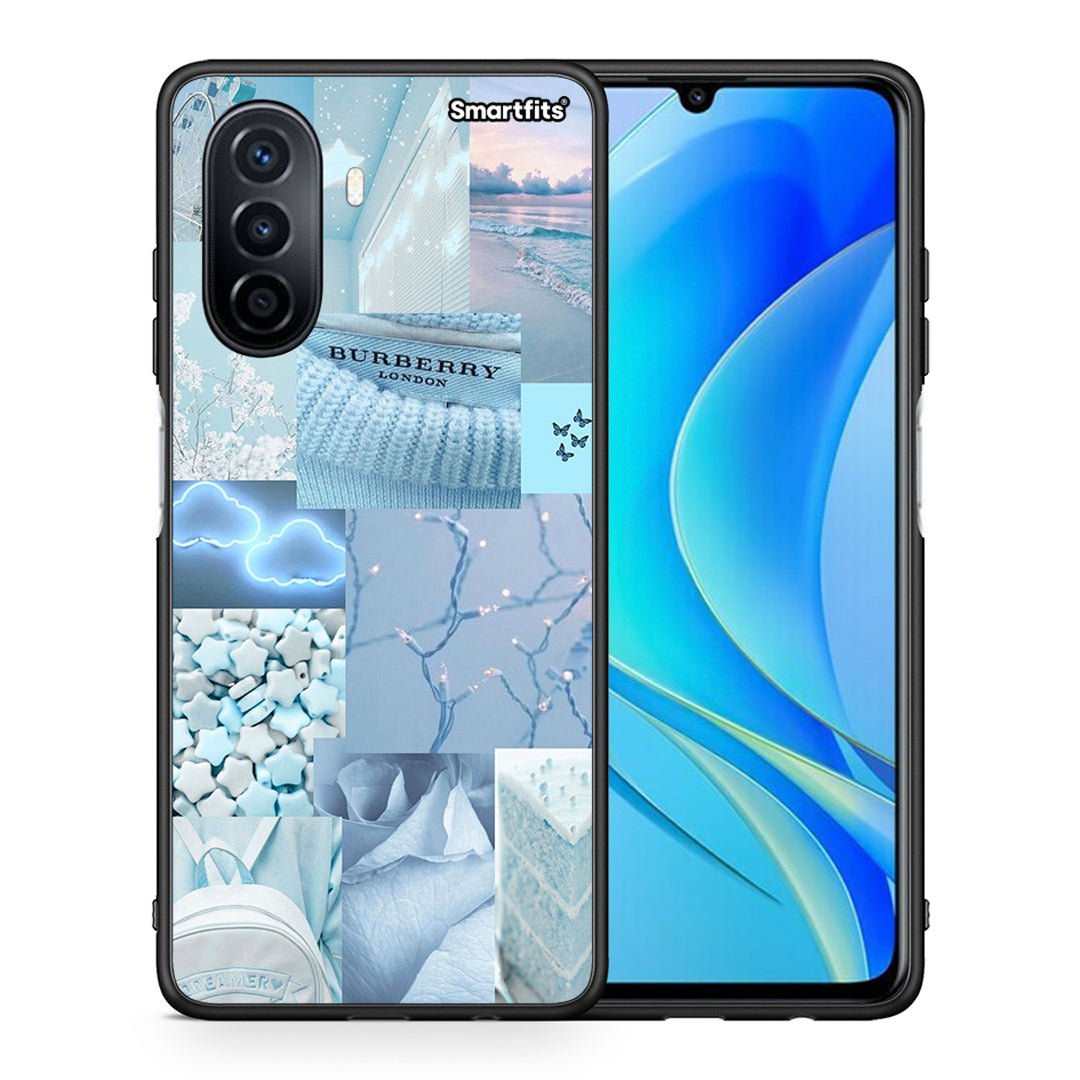 Θήκη Huawei Nova Y70 Ciel Aesthetic Collage από τη Smartfits με σχέδιο στο πίσω μέρος και μαύρο περίβλημα | Huawei Nova Y70 Ciel Aesthetic Collage case with colorful back and black bezels