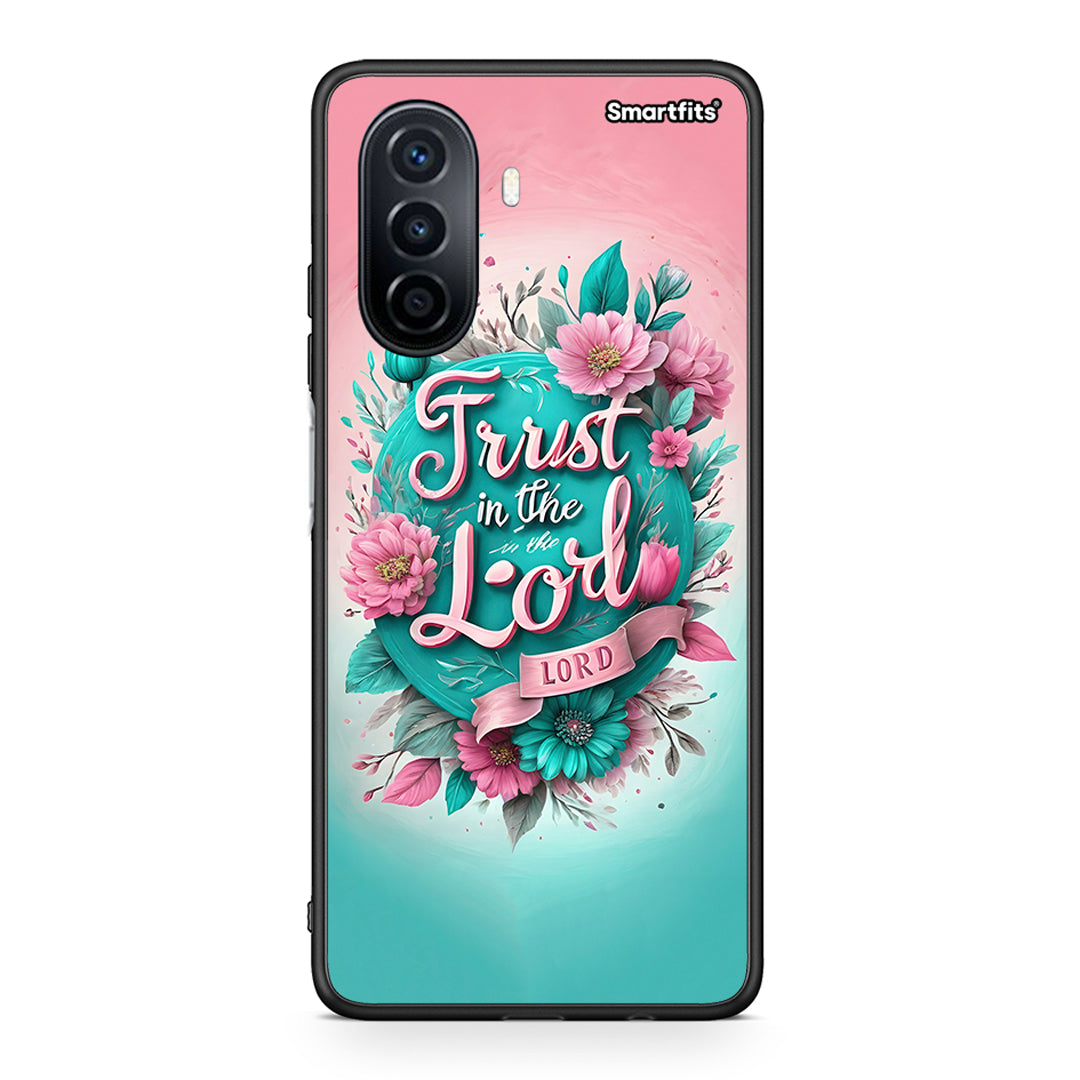 Huawei Nova Y70 Lord Trust θήκη από τη Smartfits με σχέδιο στο πίσω μέρος και μαύρο περίβλημα | Smartphone case with colorful back and black bezels by Smartfits