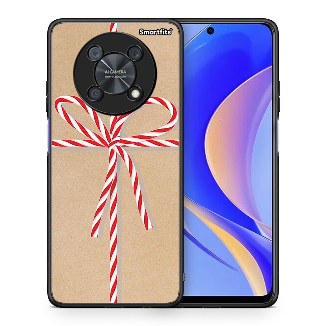 Θήκη Huawei Nova Y90 Christmas Gift από τη Smartfits με σχέδιο στο πίσω μέρος και μαύρο περίβλημα | Huawei Nova Y90 Christmas Gift case with colorful back and black bezels