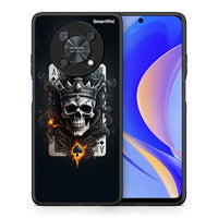 Thumbnail for Θήκη Huawei Nova Y90 Skull King Ace από τη Smartfits με σχέδιο στο πίσω μέρος και μαύρο περίβλημα | Huawei Nova Y90 Skull King Ace case with colorful back and black bezels