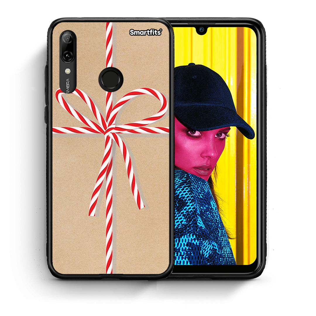 Θήκη Huawei P Smart 2019 Christmas Gift από τη Smartfits με σχέδιο στο πίσω μέρος και μαύρο περίβλημα | Huawei P Smart 2019 Christmas Gift case with colorful back and black bezels