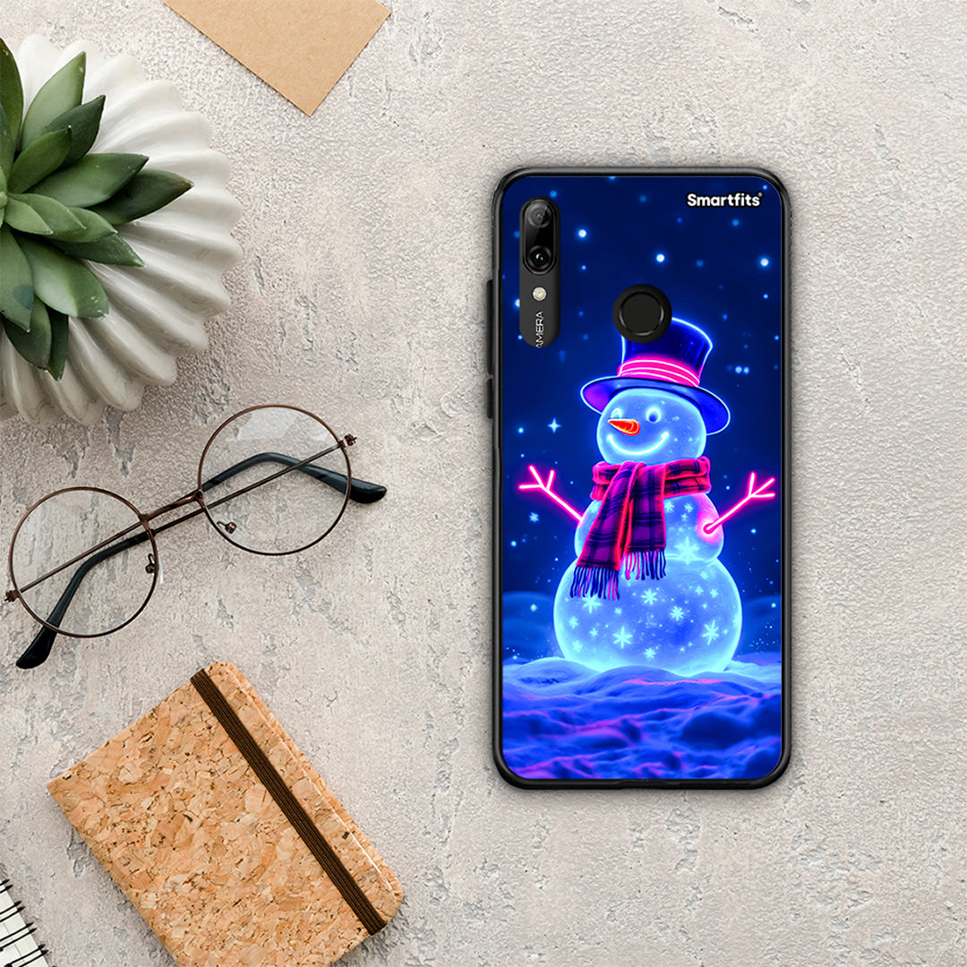 Christmas Neon Snowman - Huawei P Smart 2019 / P Smart+ / Nova 3i θήκη