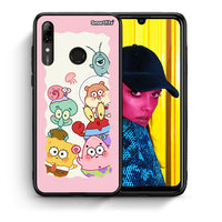 Thumbnail for Θήκη Huawei P Smart 2019 Cute Companion από τη Smartfits με σχέδιο στο πίσω μέρος και μαύρο περίβλημα | Huawei P Smart 2019 Cute Companion case with colorful back and black bezels