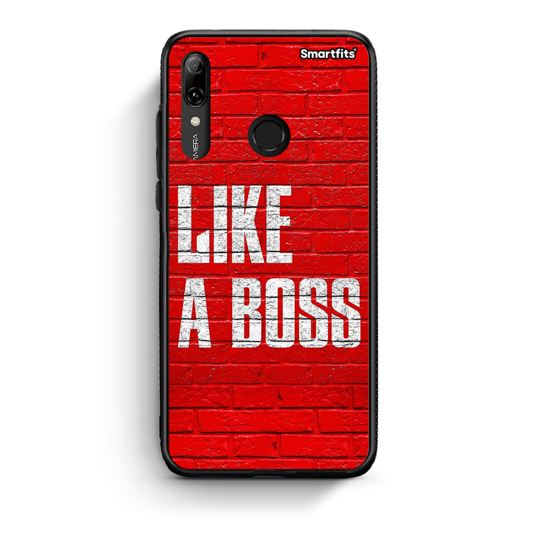 Huawei P Smart 2019 Like A Boss θήκη από τη Smartfits με σχέδιο στο πίσω μέρος και μαύρο περίβλημα | Smartphone case with colorful back and black bezels by Smartfits