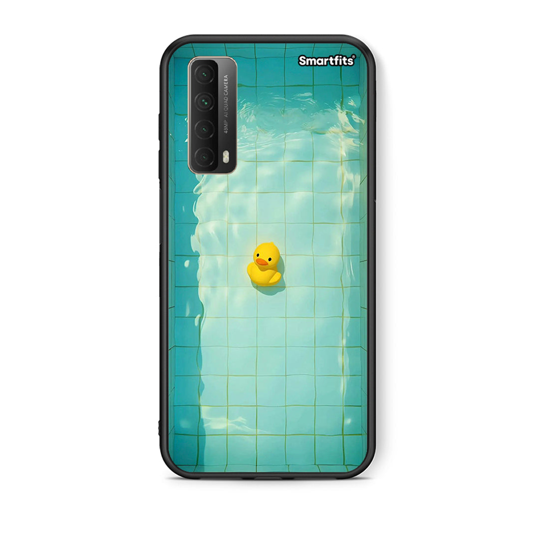 Θήκη Huawei P Smart 2021 Yellow Duck από τη Smartfits με σχέδιο στο πίσω μέρος και μαύρο περίβλημα | Huawei P Smart 2021 Yellow Duck case with colorful back and black bezels