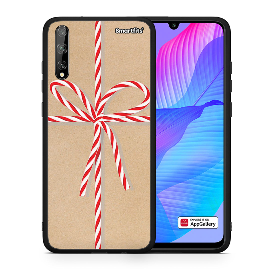 Θήκη Huawei P Smart S Christmas Gift από τη Smartfits με σχέδιο στο πίσω μέρος και μαύρο περίβλημα | Huawei P Smart S Christmas Gift case with colorful back and black bezels