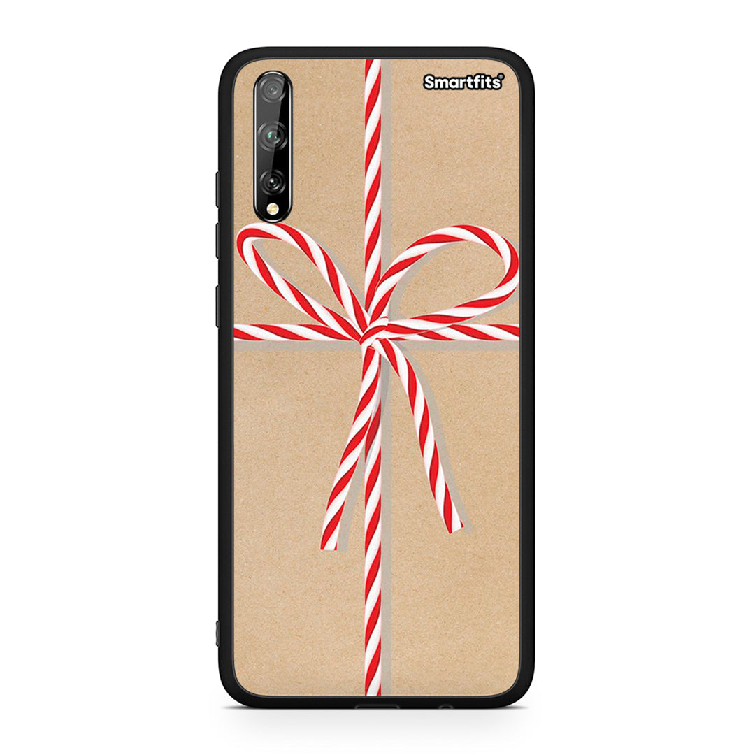 Huawei P Smart S Christmas Gift θήκη από τη Smartfits με σχέδιο στο πίσω μέρος και μαύρο περίβλημα | Smartphone case with colorful back and black bezels by Smartfits