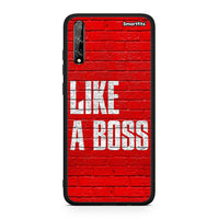 Thumbnail for Huawei P Smart S Like A Boss θήκη από τη Smartfits με σχέδιο στο πίσω μέρος και μαύρο περίβλημα | Smartphone case with colorful back and black bezels by Smartfits