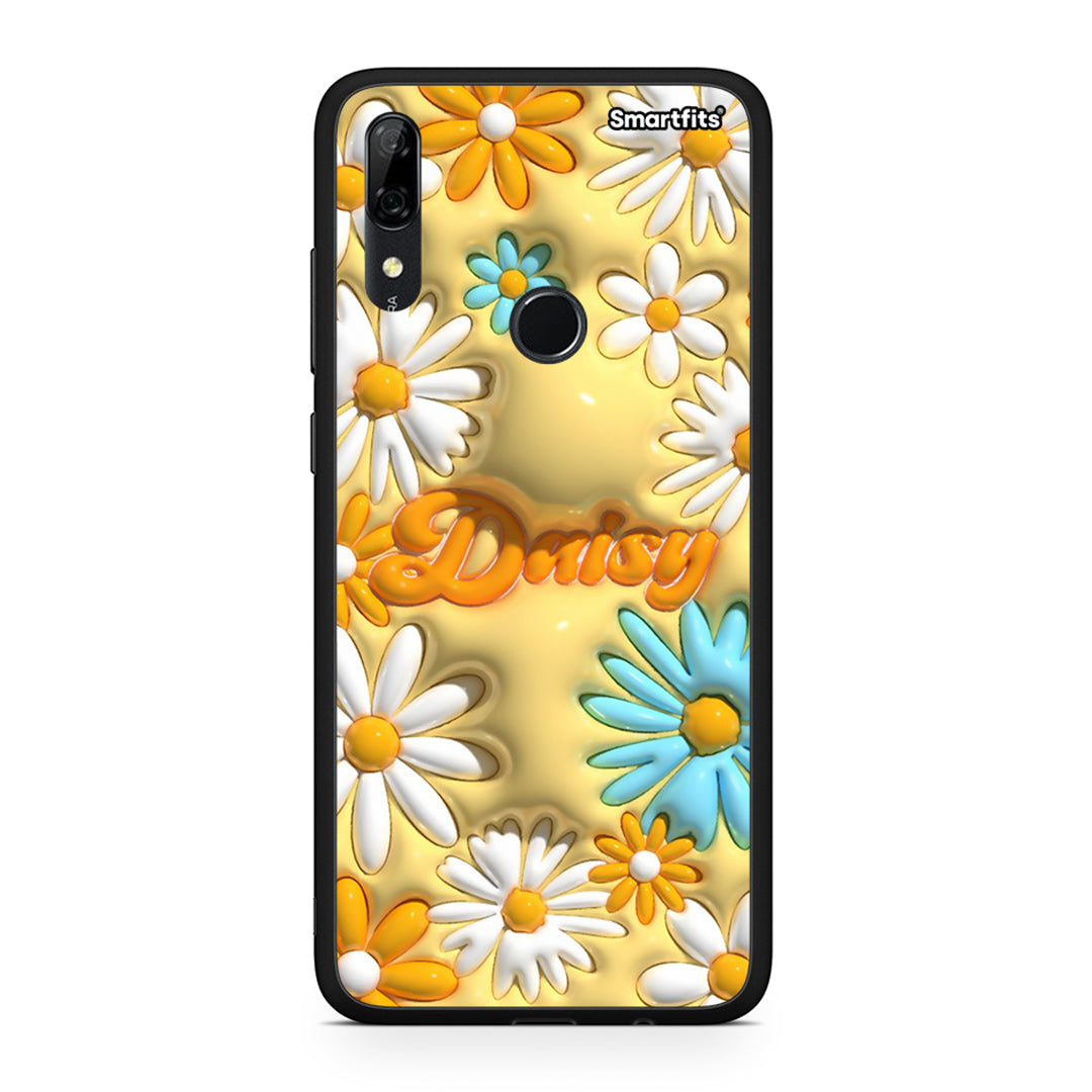 Huawei P Smart Z Bubble Daisies θήκη από τη Smartfits με σχέδιο στο πίσω μέρος και μαύρο περίβλημα | Smartphone case with colorful back and black bezels by Smartfits