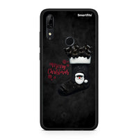 Thumbnail for Huawei P Smart Z Merry Cat Christmas θήκη από τη Smartfits με σχέδιο στο πίσω μέρος και μαύρο περίβλημα | Smartphone case with colorful back and black bezels by Smartfits