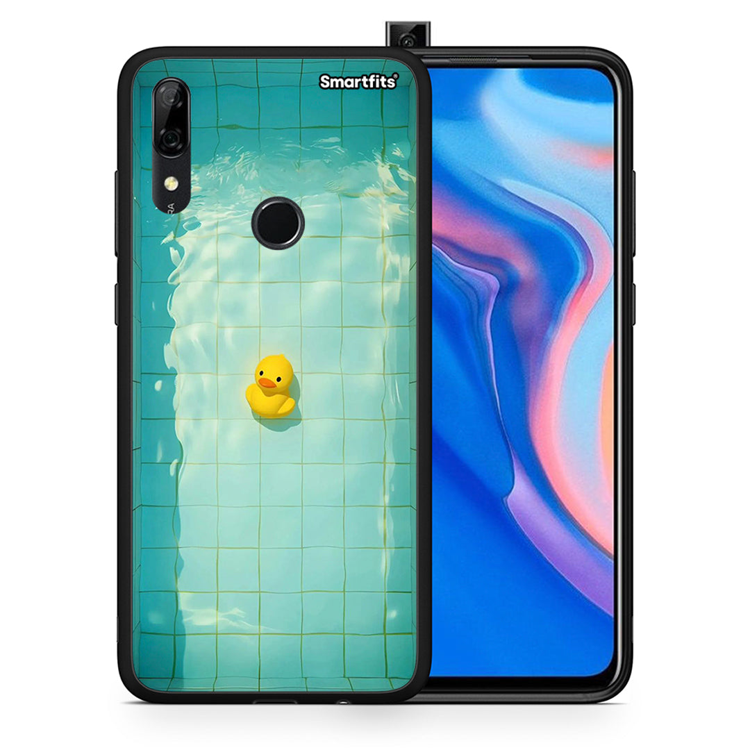 Θήκη Huawei P Smart Z Yellow Duck από τη Smartfits με σχέδιο στο πίσω μέρος και μαύρο περίβλημα | Huawei P Smart Z Yellow Duck case with colorful back and black bezels