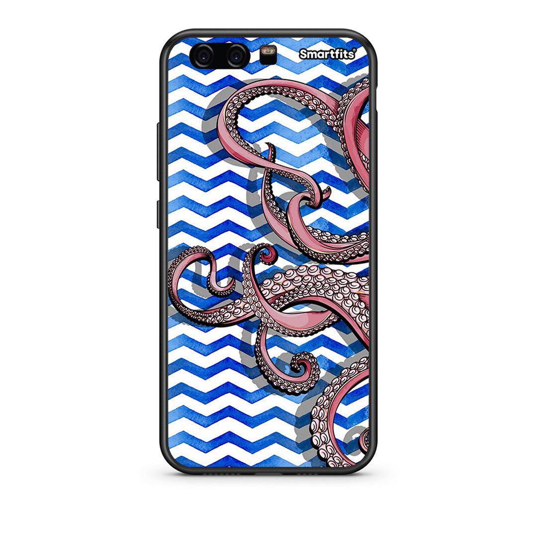 huawei p10 Chevron Devilfish θήκη από τη Smartfits με σχέδιο στο πίσω μέρος και μαύρο περίβλημα | Smartphone case with colorful back and black bezels by Smartfits