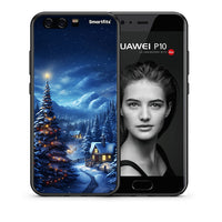 Thumbnail for Θήκη Huawei P10 Christmas Scenery από τη Smartfits με σχέδιο στο πίσω μέρος και μαύρο περίβλημα | Huawei P10 Christmas Scenery case with colorful back and black bezels