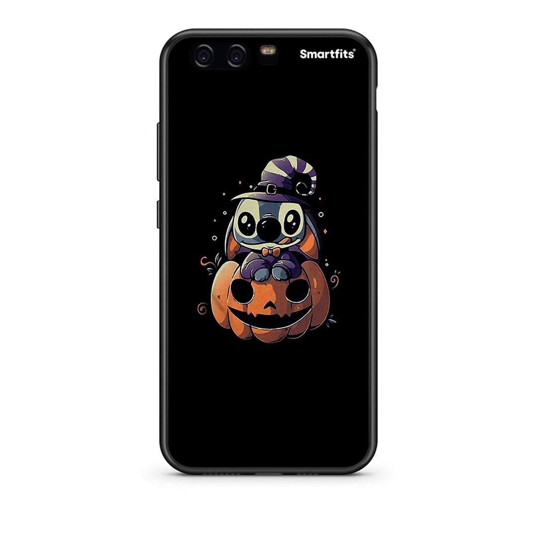 Huawei P10 Lite Halloween Stitch θήκη από τη Smartfits με σχέδιο στο πίσω μέρος και μαύρο περίβλημα | Smartphone case with colorful back and black bezels by Smartfits