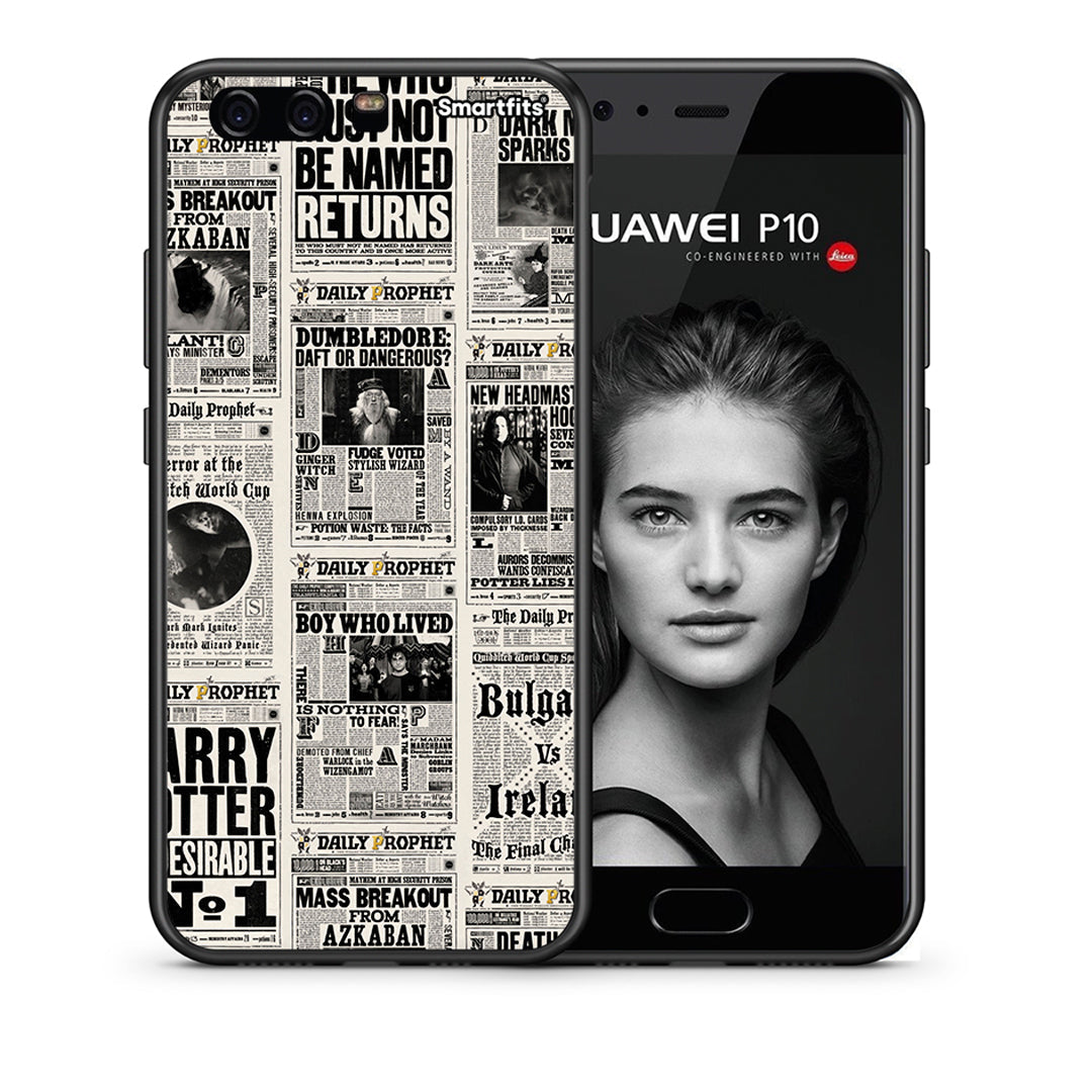 Θήκη Huawei P10 Lite Harry Paper από τη Smartfits με σχέδιο στο πίσω μέρος και μαύρο περίβλημα | Huawei P10 Lite Harry Paper case with colorful back and black bezels