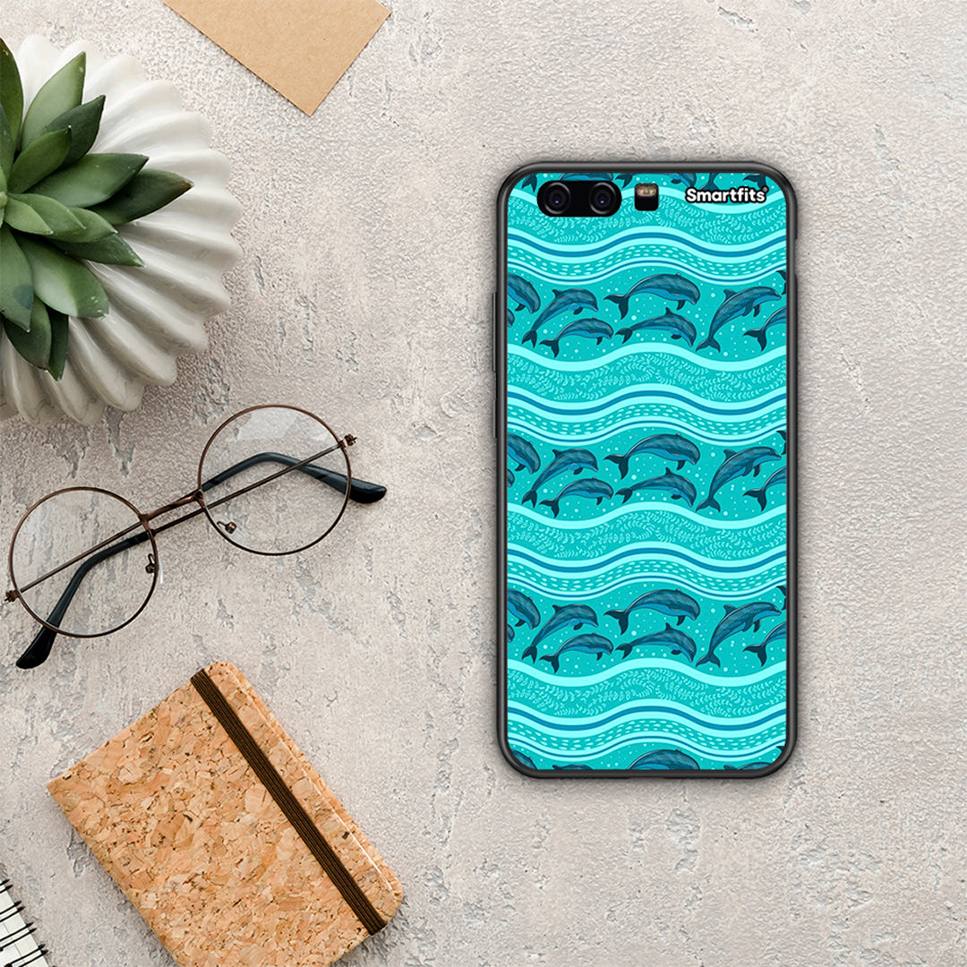 Swimming Dolphins - Huawei P10 Lite case