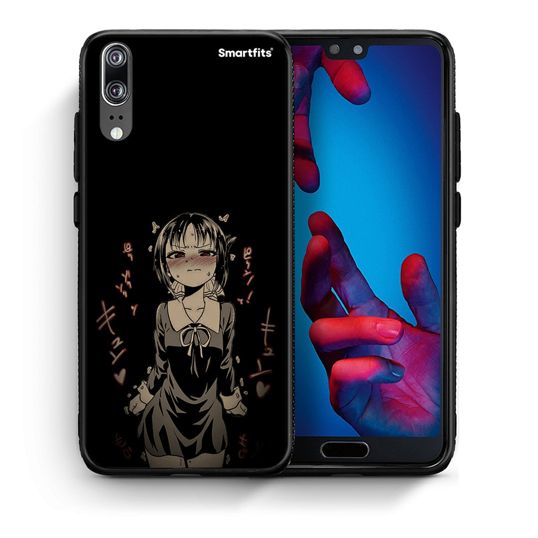 Θήκη Huawei P20 Anime Girl από τη Smartfits με σχέδιο στο πίσω μέρος και μαύρο περίβλημα | Huawei P20 Anime Girl case with colorful back and black bezels