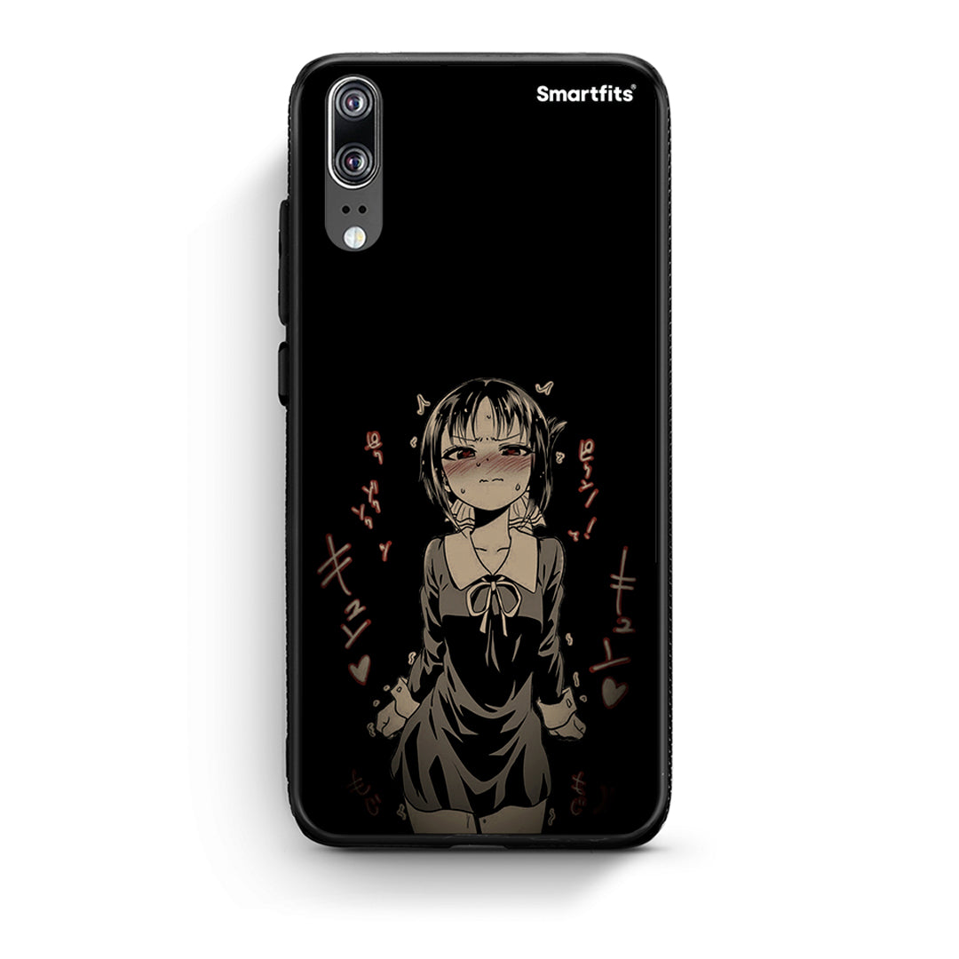 Huawei P20 Anime Girl θήκη από τη Smartfits με σχέδιο στο πίσω μέρος και μαύρο περίβλημα | Smartphone case with colorful back and black bezels by Smartfits