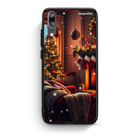 Thumbnail for Huawei P20 Home For Christmas θήκη από τη Smartfits με σχέδιο στο πίσω μέρος και μαύρο περίβλημα | Smartphone case with colorful back and black bezels by Smartfits