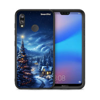 Thumbnail for Θήκη Huawei P20 Lite Christmas Scenery από τη Smartfits με σχέδιο στο πίσω μέρος και μαύρο περίβλημα | Huawei P20 Lite Christmas Scenery case with colorful back and black bezels