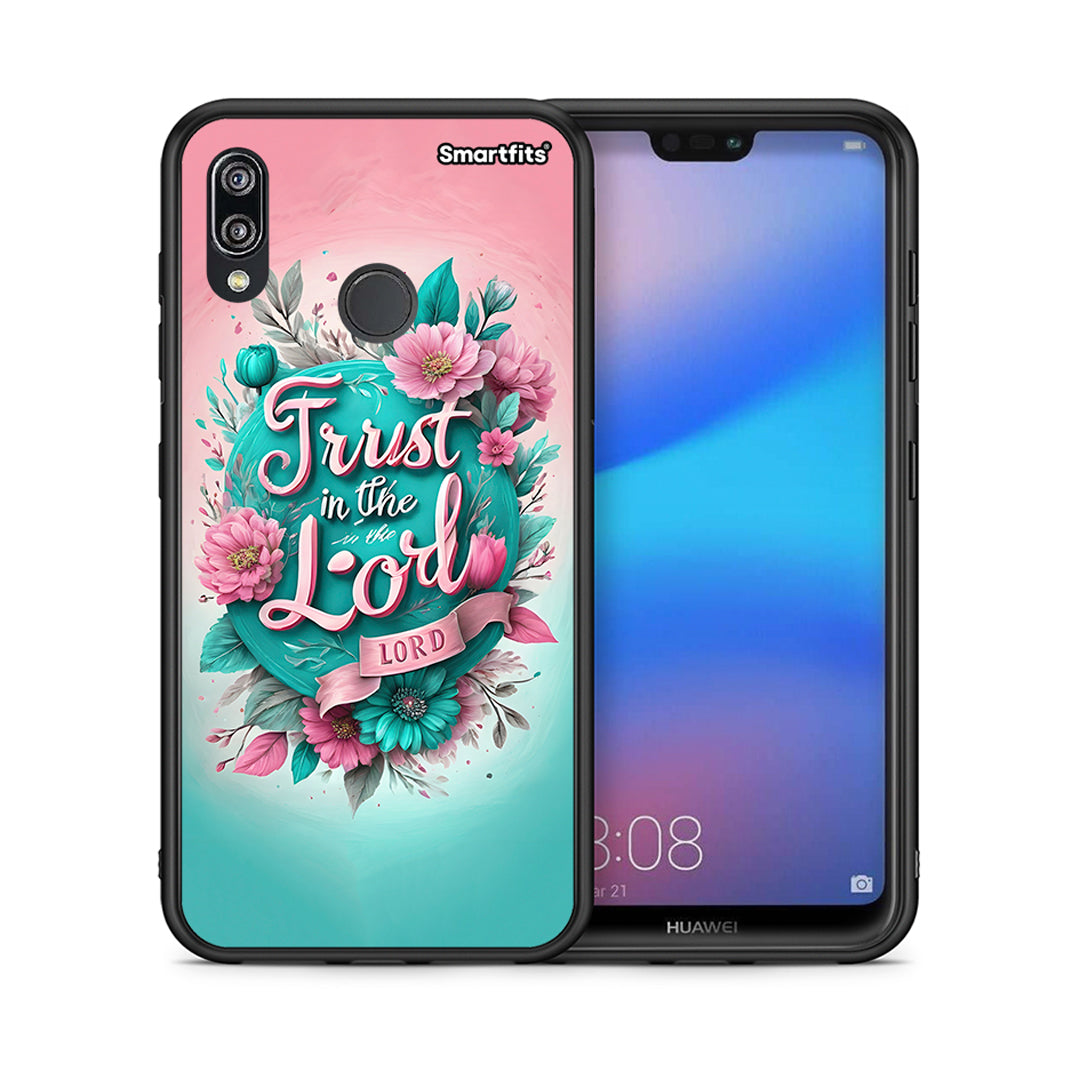 Θήκη Huawei P20 Lite Lord Trust από τη Smartfits με σχέδιο στο πίσω μέρος και μαύρο περίβλημα | Huawei P20 Lite Lord Trust case with colorful back and black bezels