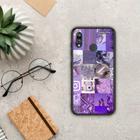 Thumbnail for Purple Aesthetic Collage - Huawei P20 Lite θήκη