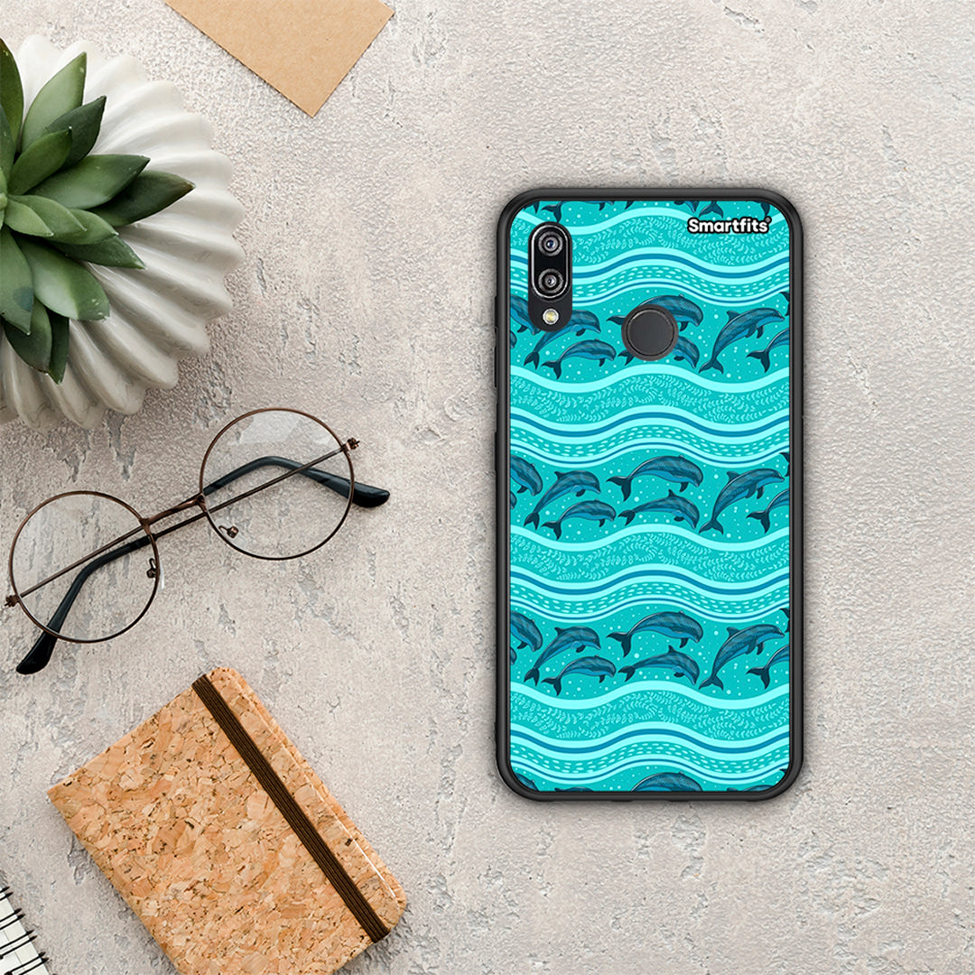 Swimming Dolphins - Huawei P20 Lite case