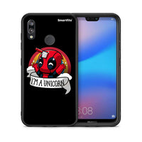 Thumbnail for Θήκη Huawei P20 Lite Unicorn Deadpool από τη Smartfits με σχέδιο στο πίσω μέρος και μαύρο περίβλημα | Huawei P20 Lite Unicorn Deadpool case with colorful back and black bezels