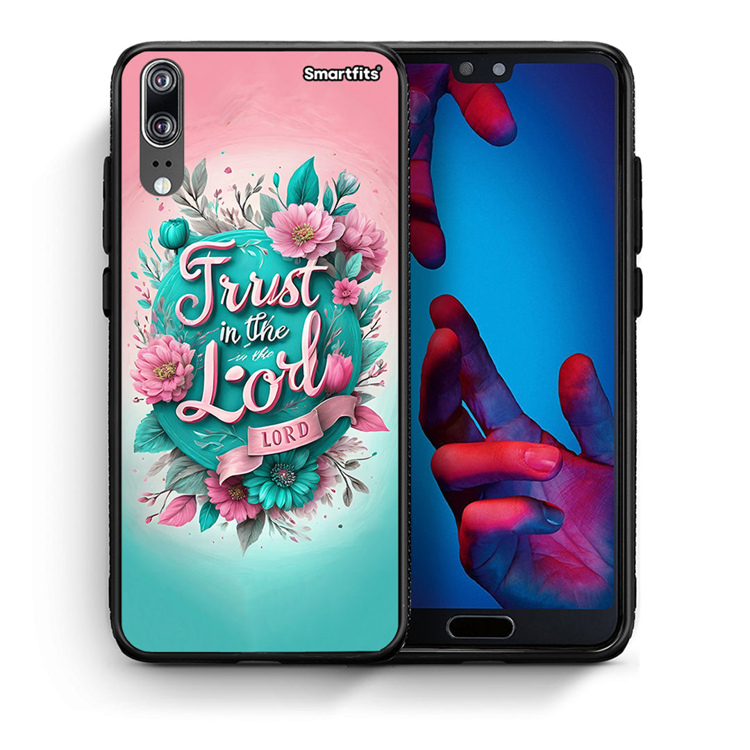 Θήκη Huawei P20 Lord Trust από τη Smartfits με σχέδιο στο πίσω μέρος και μαύρο περίβλημα | Huawei P20 Lord Trust case with colorful back and black bezels